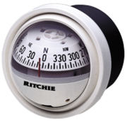 Ritchie Ritchie Kompas model Explorer V-57W.2  12V  dashboardkompas  roosDiameter69 9mm / 5Graden  wit