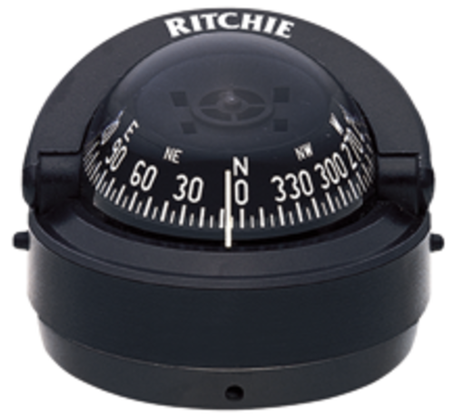 Ritchie Ritchie Kompas model Explorer S-53  12V  opbouwkompas  roosDiameter69 9mm / 5Graden  zwart