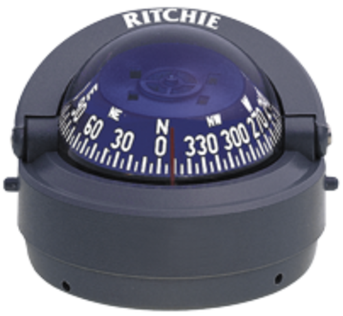 Ritchie Ritchie Kompas model Explorer S-53G  12V  opbouwkompas  roosDiameter69 9mm / 5Graden  grijs