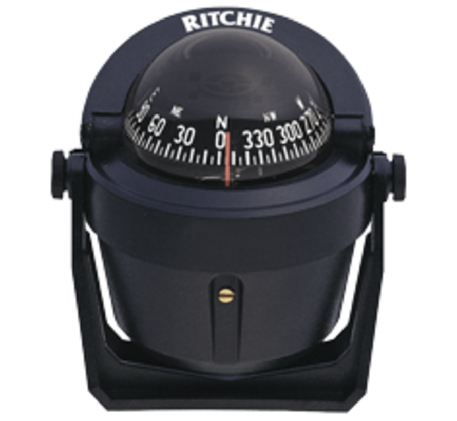 Ritchie Kompas model Explorer B-51  12V  beugelkompas  roosDiameter69 9mm / 5Graden  zwart