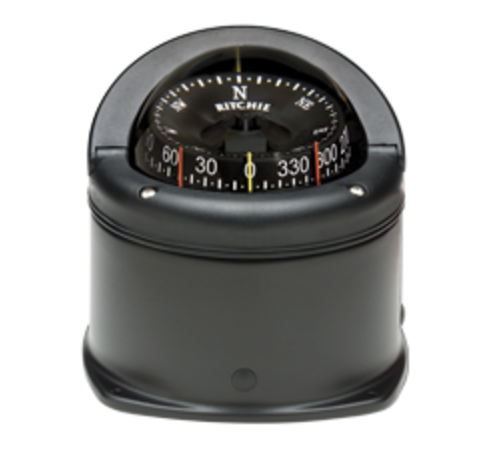 Ritchie Ritchie Kompas model Helmsman  HD-745  12V  opbouwkompas  roosDiameter93 5mm / 5Graden  zwart