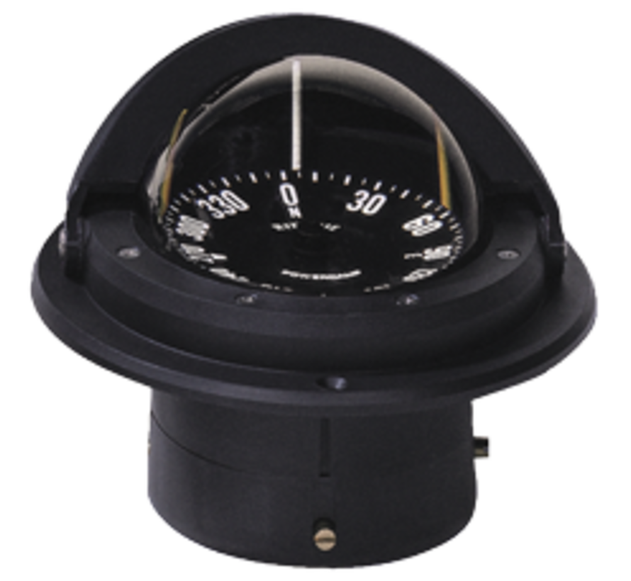 Ritchie Kompas model Voyager F-82  12V  inbouwkompas  roosDiameter76 2mm / 5Graden  zwart