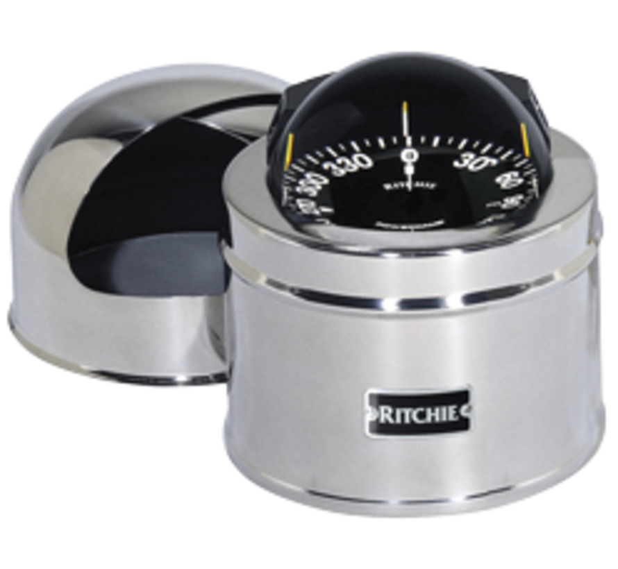 Ritchie Kompas model Globemaster D-515-B  12/24/32V  opbouw Diameter127mm / 2 of 5Graden  zwart (motor)