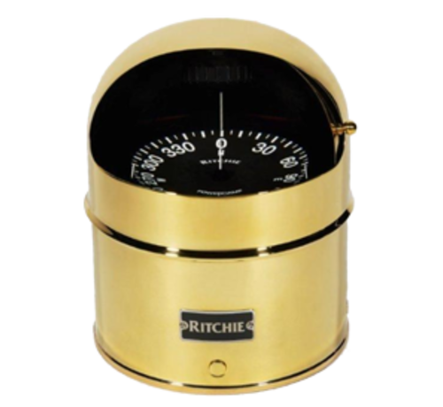 Ritchie Ritchie Kompas model Globemaster D-515-X  12/24/32V  opbouw Diameter127mm / 2 of 5Graden  messing (motor)