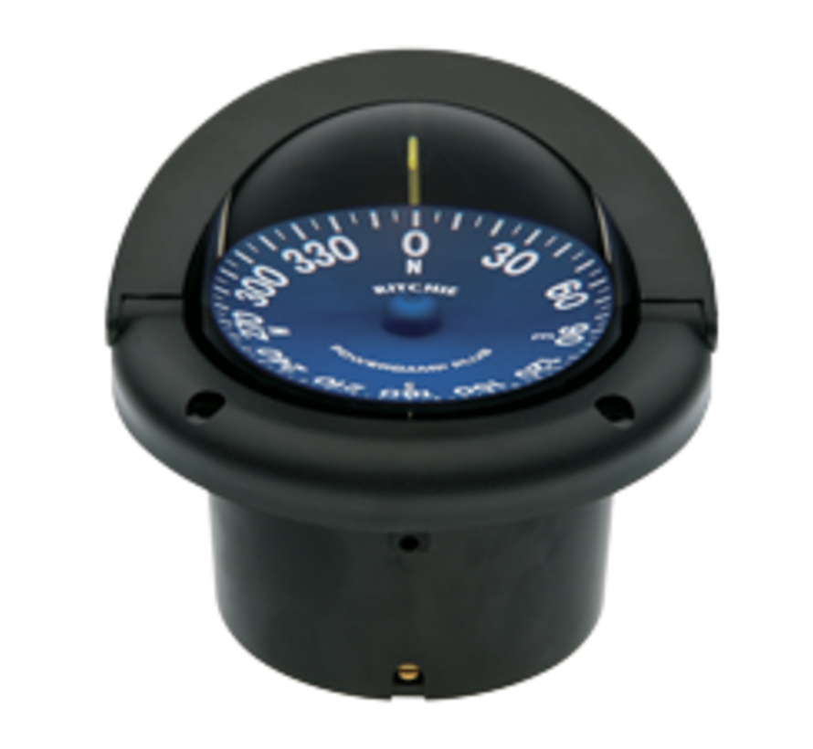 Ritchie Kompas model Supersport SS-1002  12V  inbouwkompas  roosDiameter93 5mm / 5Graden  zwart