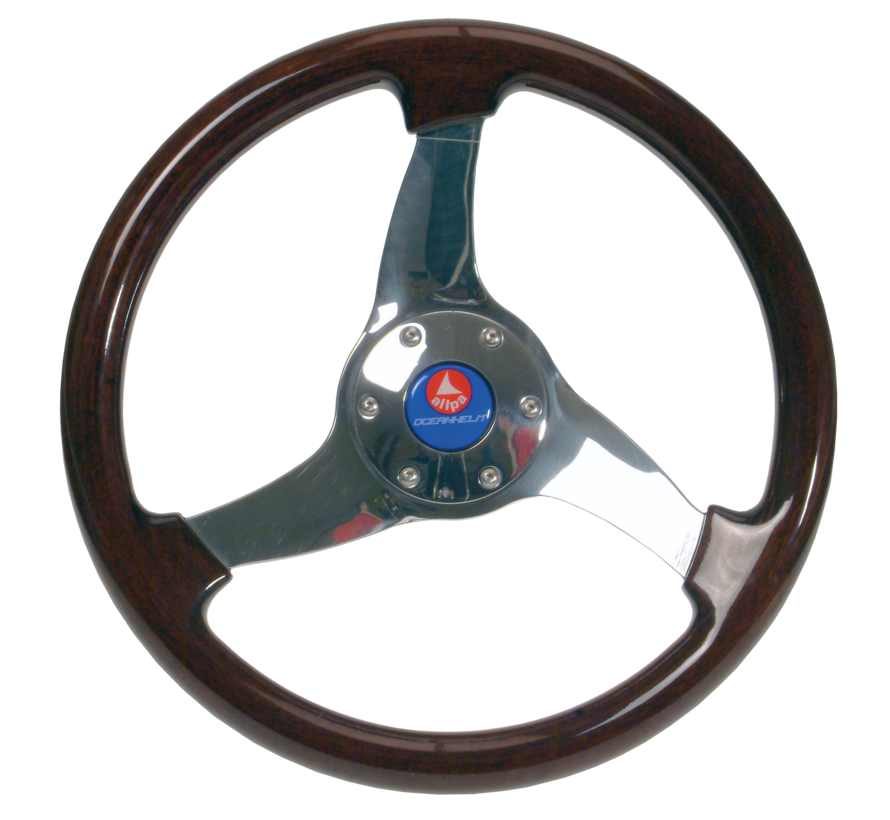 Allpa 3-Spaaks stuurwiel Elica RVS – Ø350 mm