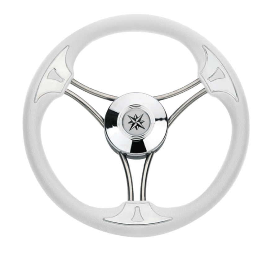 Allpa 3-Spaaks stuurwiel model 23 RVS – Ø350 mm