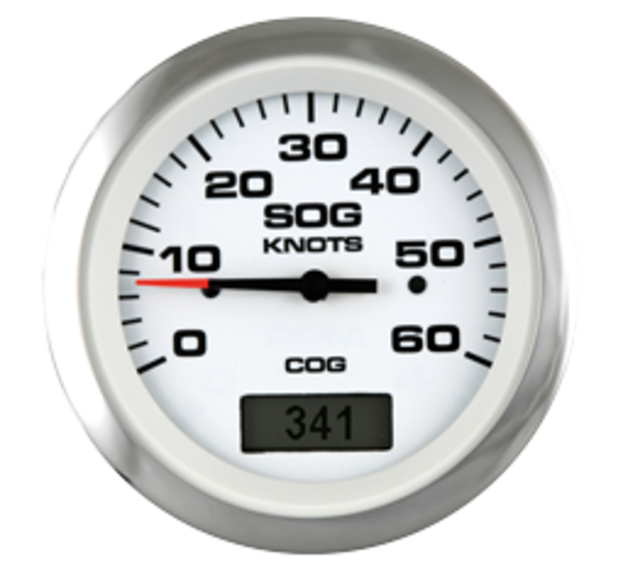 Lido Pro snelheidsmeter 50 knopen (inclusief pitot & slang)