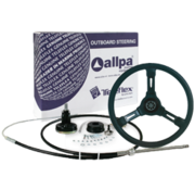Seastar SeaStar Light Duty Systeem set met kabel 16' (4.88m) + stuur Riviera zwart