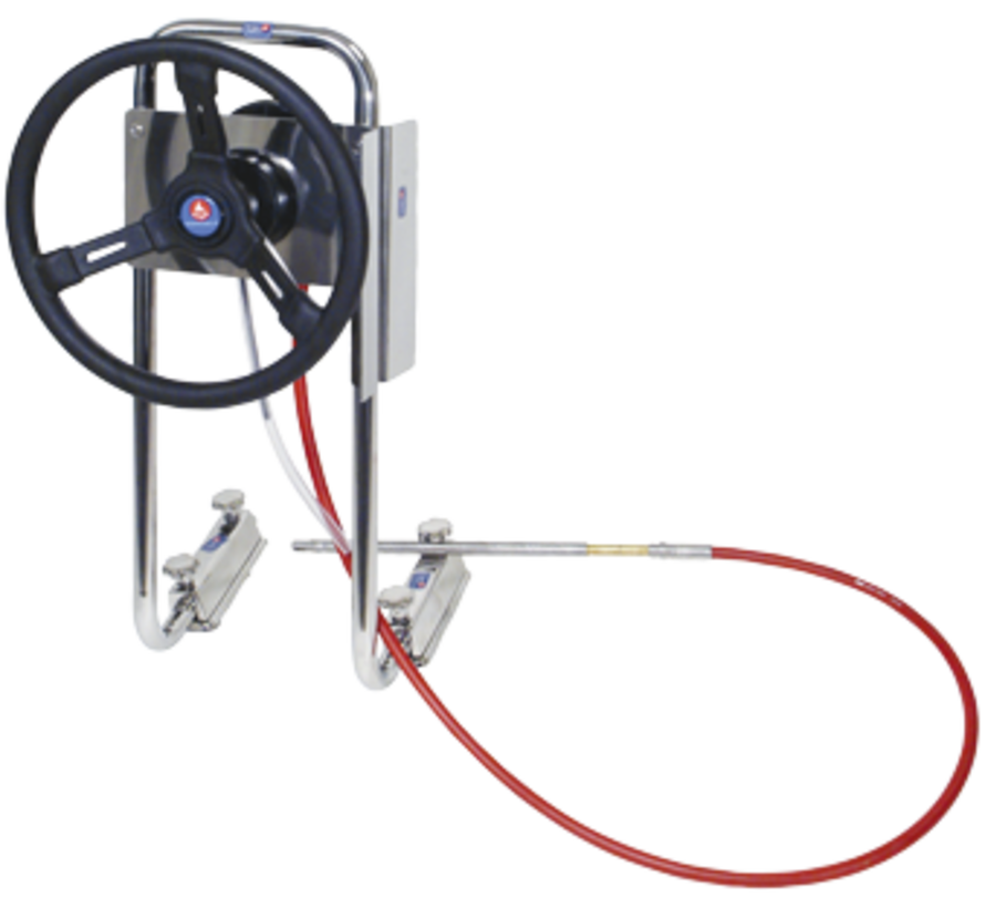 SeaStar P55-stuursysteem voor rubberboot met 17'-kabel *
