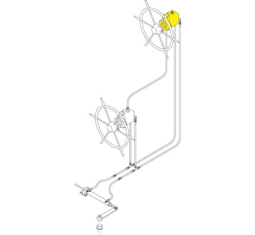 Seastar Seastar-set voor Systeem-6 * 151kgm / voor 2e Stuurstand