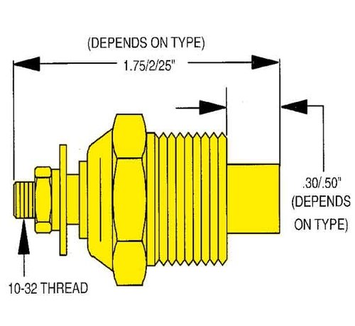 Allpa allpa Watertemperatuurzender single station  1/2 NPT (SW: 240-33 Ohm) (120-240ÂºF / 50-115ÂºC)