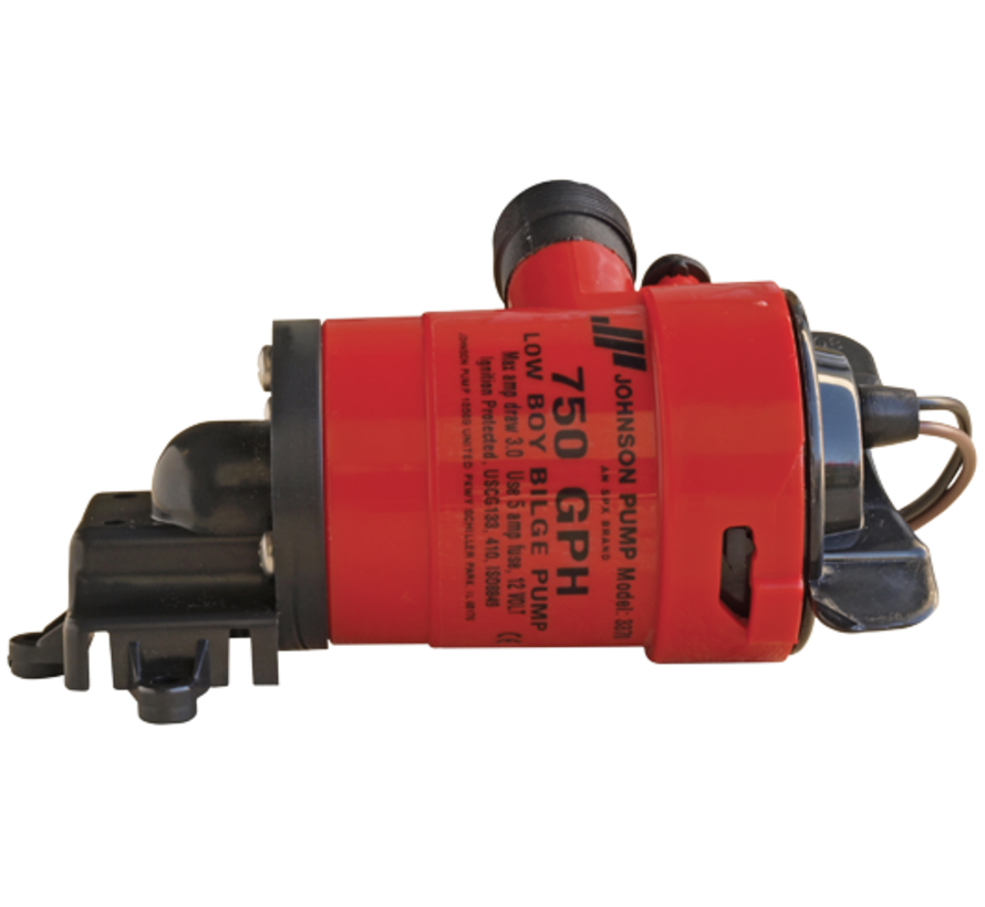 Johnson Pump Low Boy bilgepomp (cartridge type) L550  12V/3A  50l/min  slangaansluiting 3/4