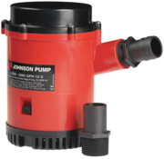 Johnson Johnson Pump L-serie bilgepomp L2200  24V/4 5A  130l/min  slangaansluiting 1-1/8 & 1-1/4