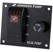 Johnson Johnson Pump Bilgepompschakelaar  12V  3-posities  inbouwdiepte 40mm  met interne verlichting