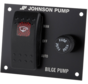 Johnson Pump Bilgepompschakelaar  12V  3-posities  inbouwdiepte 40mm  met interne verlichting