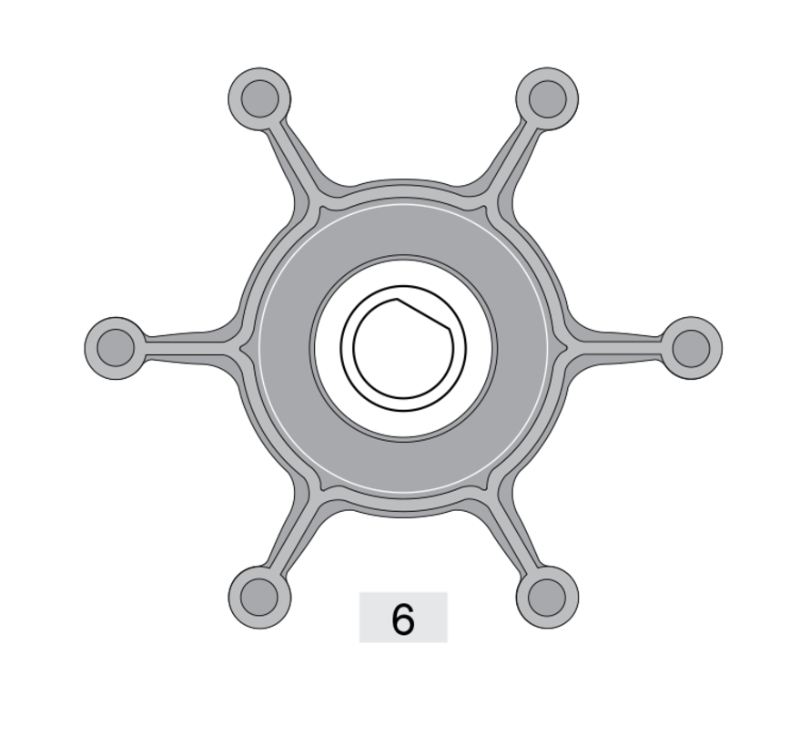 Johnson Pump impeller 824P-1 voor F4B-11 (ultra ballast)