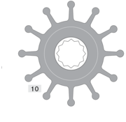 Johnson Johnson Pump impeller 1027B-1