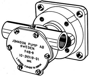 Johnson Johnson Pump zelfaanzuigende bronzen koelwater-impellerpomp F4B-9 (Mitsubishi K4C-75)