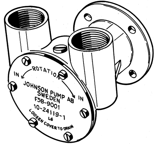 Johnson Johnson Pump self-priming bronze cooling-impeller pump F5B-9