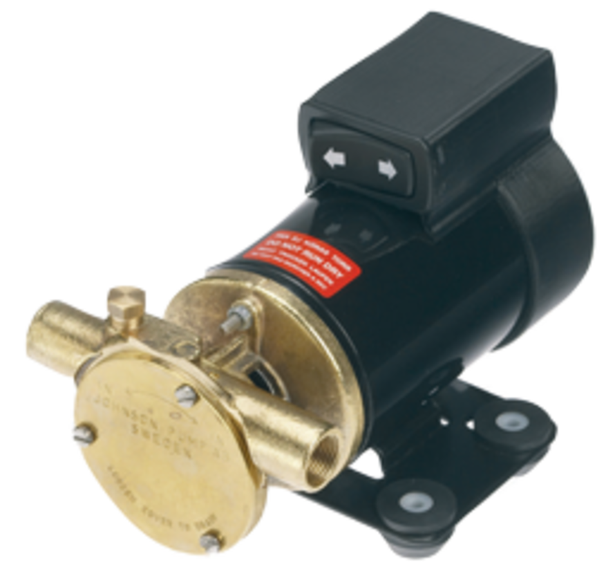 Johnson Pump zelfaanzuigende olieverversingspomp F3B-19 24V  21l/min  3/8 BSP  met omkeerschakelaar