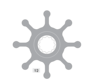Johnson Pump impeller 1028B-9 nitriel