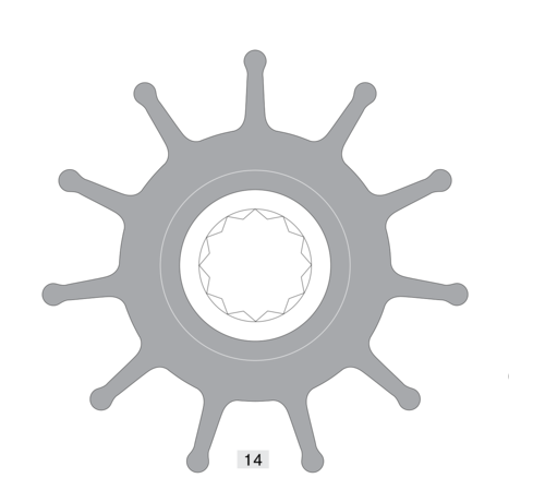 Johnson Johnson Pump impeller 819B-9