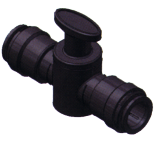 SeaTech SeaTech Quick-connect verbindingsstuk met kraan  Diameter 15mm x Diameter 15mm