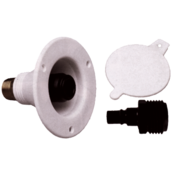 SeaTech SeaTech Quick-connect wandaansluiting (Diameter 15mm) met terugslagklep  wit