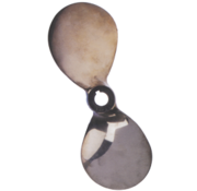 Radice Radice 2-blads bronzen scheepsschroef type K11  15x12  asgat Diameter 25mm  conus 1:10  rechts