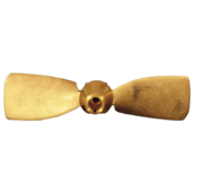 Radice Radice 2-blads bronzen klapschroef voor schroefas  13x08  asgat Diameter 25mm  conus 1:10  rechts