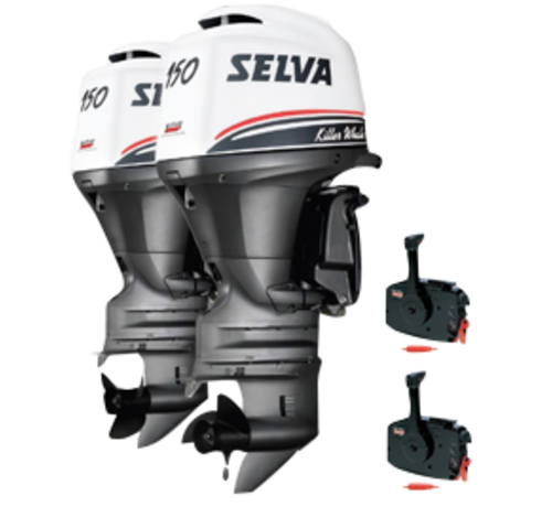 Selva Selva Buitenboordmotoren 2x Killer Whale 150EFI-16V  E.ST.L.PT.  2x 150pk