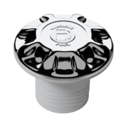 Allpa dekvuldop  Kunststof-verchroomde 'FUEL'  slangaansluiting Diameter 38mm flensmaat Diameter 88mm gatmaat Diameter 38m