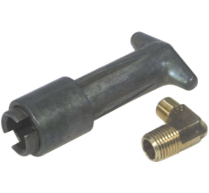 Sierra Brandstoftankadapter met 90Graden  fitting  1/4NPT  Mariner / Mercury  female