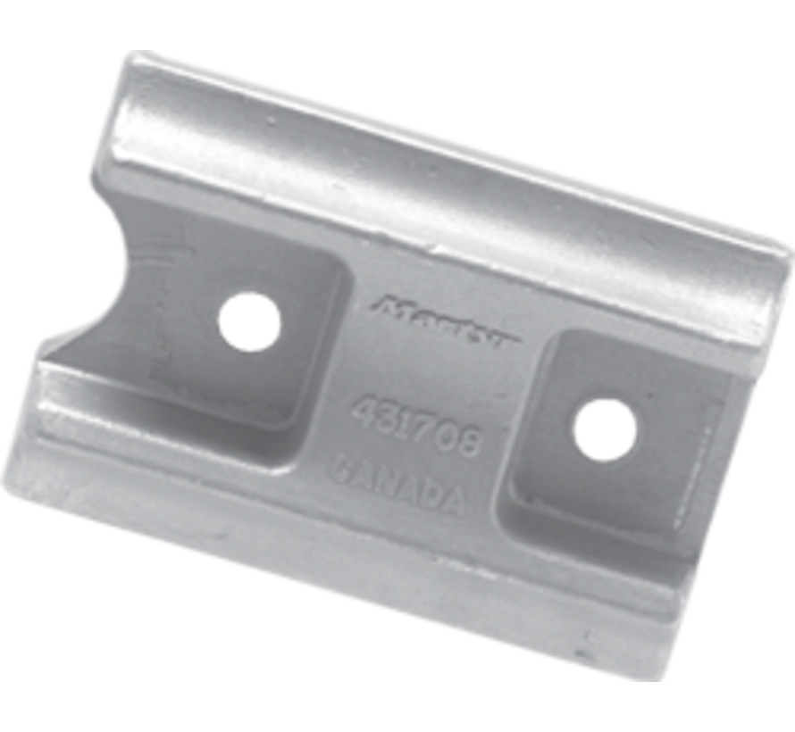 Magnesium Anode OMC / Johnson / Evinrude  Curved Block (OEM 431708)