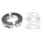 Aluminium Anode voorDiameter 19mm-as ringvormig/dun