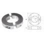 Aluminium Anode voorDiameter 25mm-as ringvormig/dun