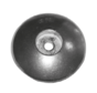 Zinken ronde roerblad-anode Diameter 125mm (1 35kg)