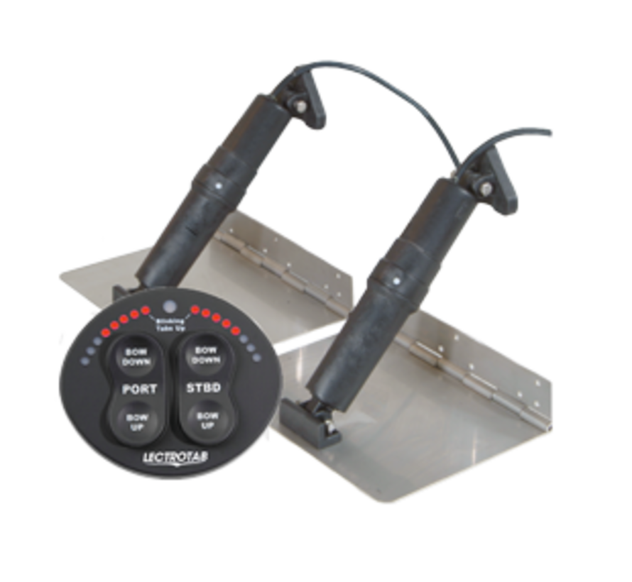 allpa Elektrische trim tab set  12 x 24  12V (boot 30'-44' / 9-13m)