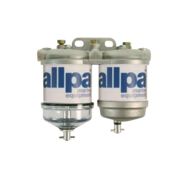 Allpa allpa Dubbel brandstoffilter voor diesel  met waterafscheider  50l/u  met 2 aluminium reservoir