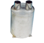 Allpa RVS waterlock  verticaal  slangaansluiting Diameter 45mm  H=200mm  Diameter 160mm