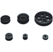 Allpa Nylon schijfDiameter 25 0mm  H=6 6mm  asgatDiameter 8 2mm