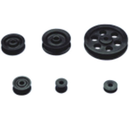 Allpa  Nylon schijfDiameter 25 0mm  H=6 6mm  asgatDiameter 8 2mm