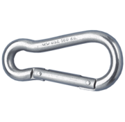 Allpa RVS karabijnhaak  Diameter 7mm  H=70mm (breekkracht 450kg)