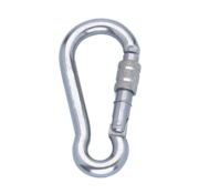 Allpa RVS karabijnhaak met schroefkous  Diameter 9mm  L=90mm (breekkracht 1000kg)