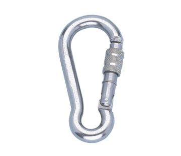 Allpa RVS karabijnhaak met schroefkous  Diameter 10mm  L=100mm (breekkracht 1200kg)