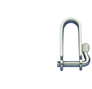 Allpa RVS snelsluiting met borg  Diameter 5mm  B=14mm  H=40mm (breekkracht 1050kg)