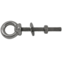 RVS ringbout (schroefoog)  A=100mm  B=8mm  C=33mm  D=136mm