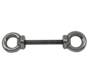 RVS dubbele ringbout (schroefoog)  A=100mm  B=10mm  C=22mm  D=145mm