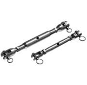 Allpa RVS wantspanner met gaffel  stag Diameter 4 0mm (breekkracht 2200kg)